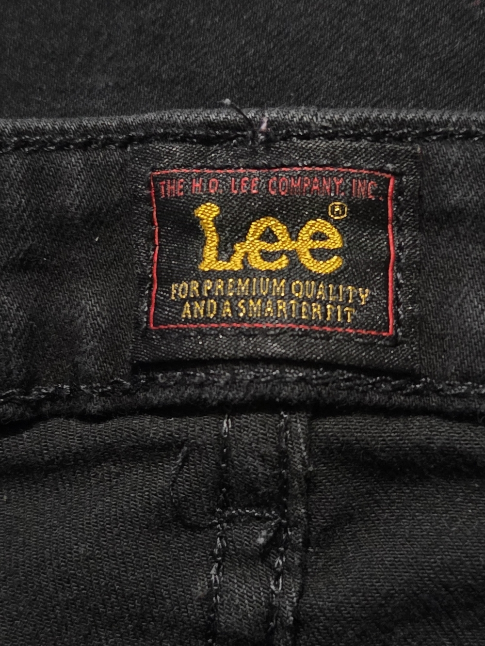 Lee Black Denim Woman Boot Cut Jeans Size 12 Medium - Picture 10 of 13